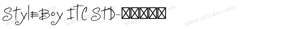 Styleboy ITC Std字体转换